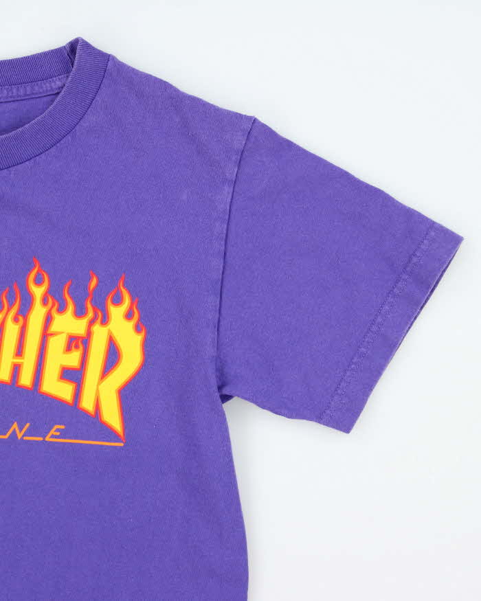 Vintage Y2k 00s Thrasher Purple T-shirt - S