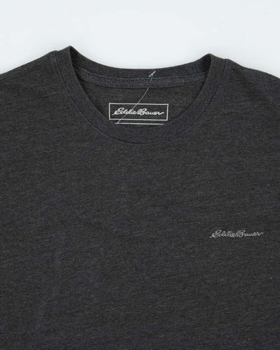 Eddie Bauer Grey Short Sleeve T-shirt - M