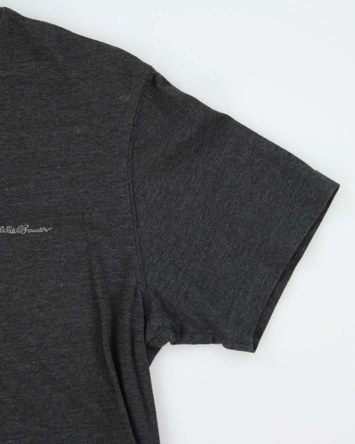 Eddie Bauer Grey Short Sleeve T-shirt - M