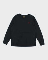 Vintage Ralph Lauren Black Long Sleeve T-shirt - L