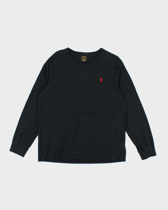 Vintage Ralph Lauren Black Long Sleeve T-shirt - L