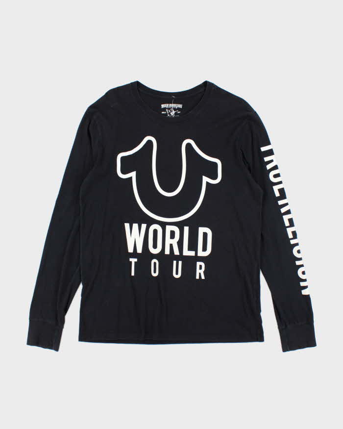 Vintage Y2k 00s True Religion Black Long Sleeve T-shirt - L