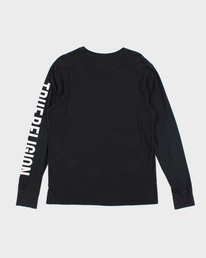 Vintage Y2k 00s True Religion Black Long Sleeve T-shirt - L