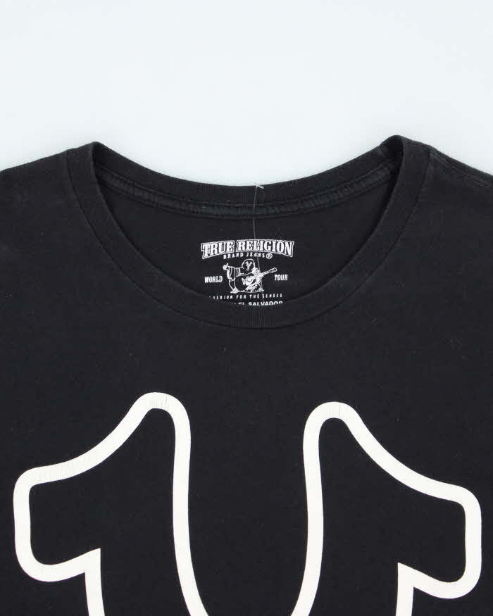 Vintage Y2k 00s True Religion Black Long Sleeve T-shirt - L