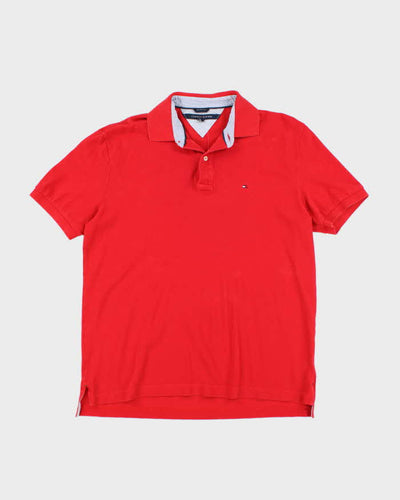 Vintage Tommy Hilfiger Red Polo Shirt - L