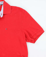 Vintage Tommy Hilfiger Red Polo Shirt - L