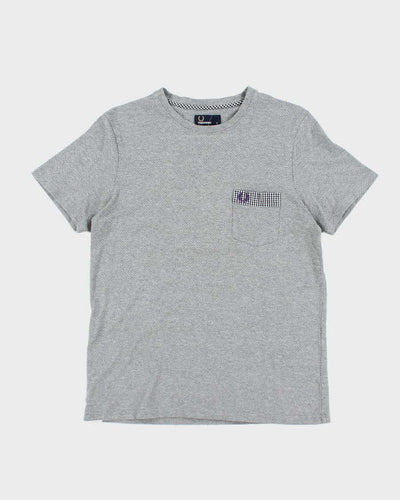 Vintage Fred Perry Perforated Texture Pocket T-Shirt - M