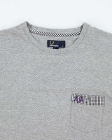 Vintage Fred Perry Perforated Texture Pocket T-Shirt - M
