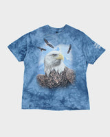 Vintage 2000's The Mountain Tie Dye Eagle Graphic T-Shirt - XL