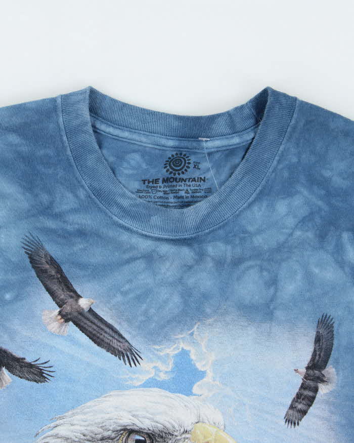 Vintage 2000's The Mountain Tie Dye Eagle Graphic T-Shirt - XL