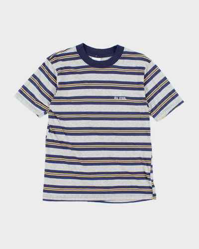 Vintage 90's Converse Striped Small Embroidery T-Shirt - S