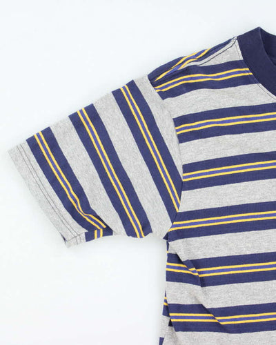 Vintage 90's Converse Striped Small Embroidery T-Shirt - S