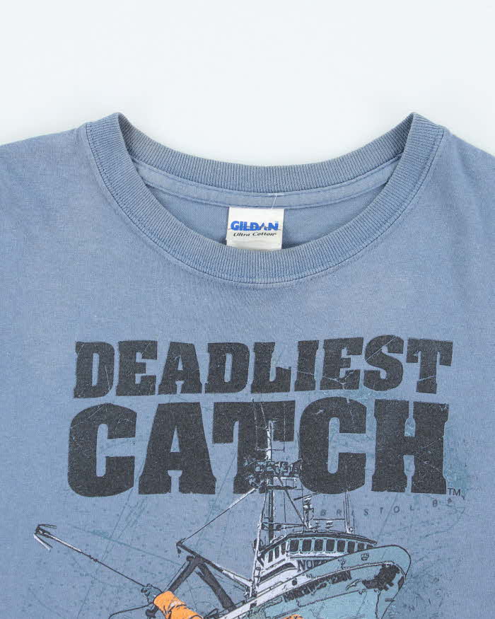 Vintage 2000's Deadliest Catch TV Promo T-Shirt - M