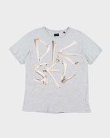 Vintage Y2K Diesel Bone Spell Out Graphic T-Shirt - L
