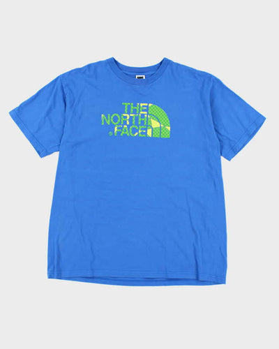 Vintage The North Face Spell Out Patterned Logo T-Shirt - L