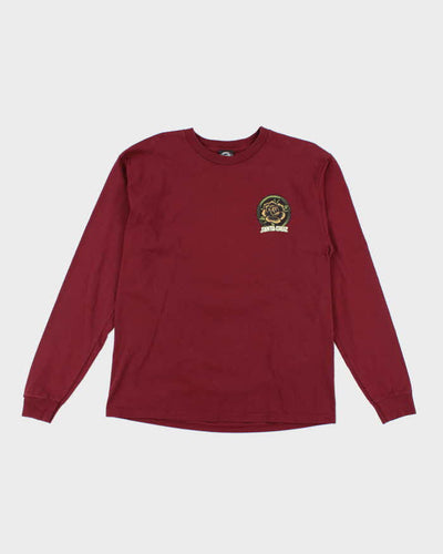 Vintage Santa Cruz Rose Graphic Long-sleeved T-Shirt - L