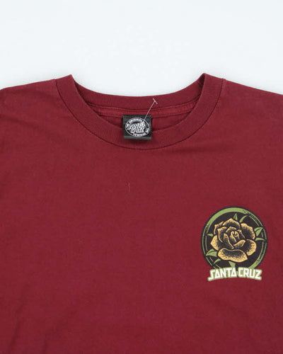 Vintage Santa Cruz Rose Graphic Long-sleeved T-Shirt - L