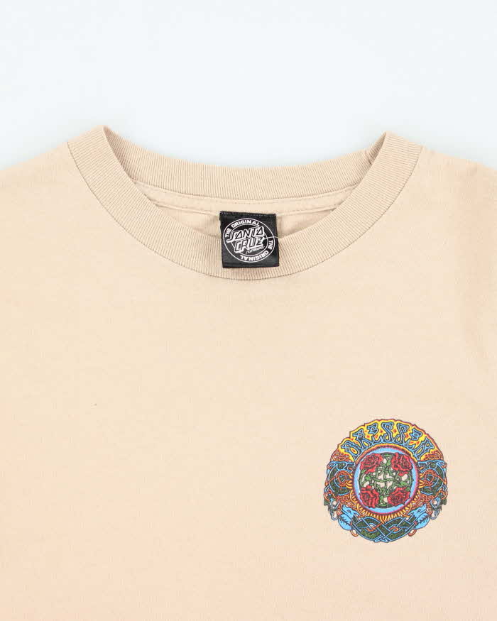 Vintage 2000's Santa Cruz Grateful Dead Style Graphic Long-sleeved T-Shirt - S