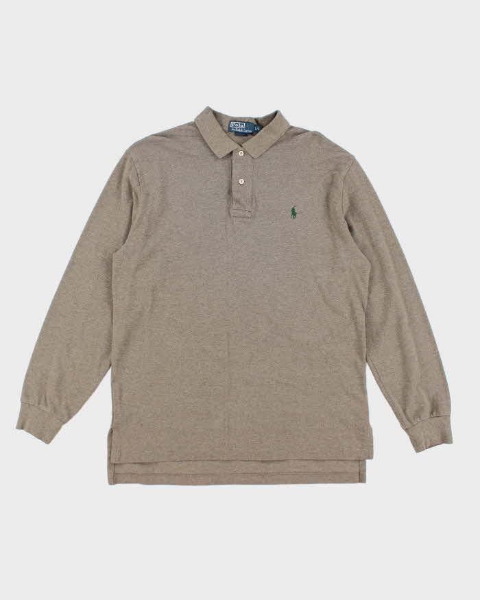 Vintage 2000's Ralph Lauren Oversized Long-sleeved Polo Shirt - L
