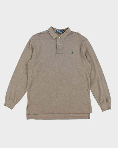 Vintage 2000's Ralph Lauren Oversized Long-sleeved Polo Shirt - L