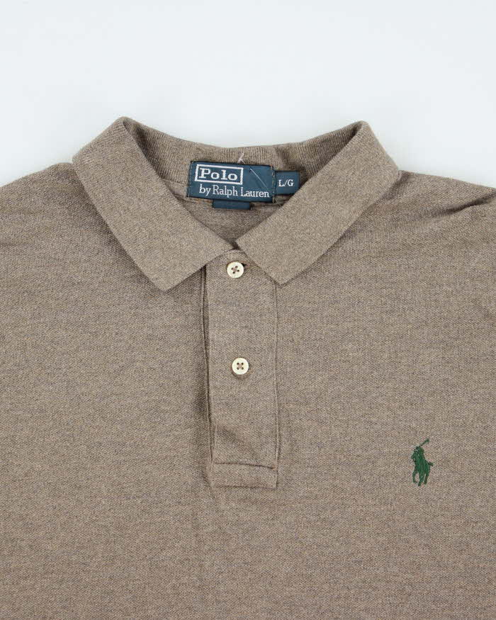 Vintage 2000's Ralph Lauren Oversized Long-sleeved Polo Shirt - L