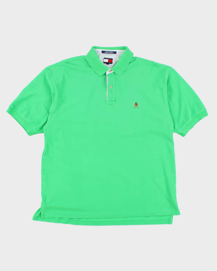 Vintage 90's Tommy Hilfiger Small Crest Oversized Polo Shirt - XL