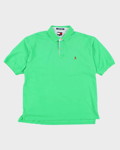 Vintage 90's Tommy Hilfiger Small Crest Oversized Polo Shirt - XL