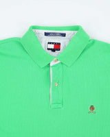 Vintage 90's Tommy Hilfiger Small Crest Oversized Polo Shirt - XL