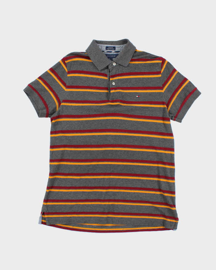 Vintage 2000's Tommy Hilfiger Striped Polo Shirt - M