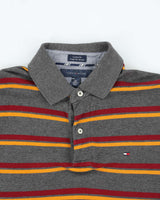 Vintage 2000's Tommy Hilfiger Striped Polo Shirt - M