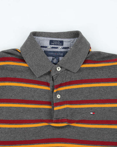 Vintage 2000's Tommy Hilfiger Striped Polo Shirt - M