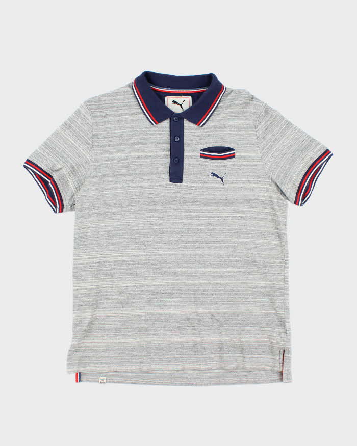 Vintage Puma Small Embroidered Pocket Polo Shirt - L