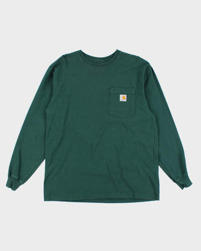 Vintage Carhartt Oversized Long-sleeved Pocket T-Shirt - M