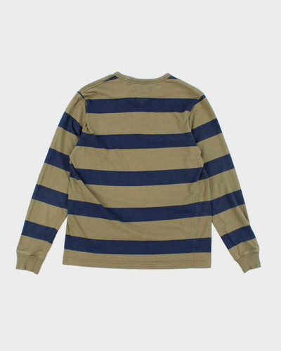 Vintage Y2K Tommy Hilfiger Striped Long-sleeve T-Shirt - L