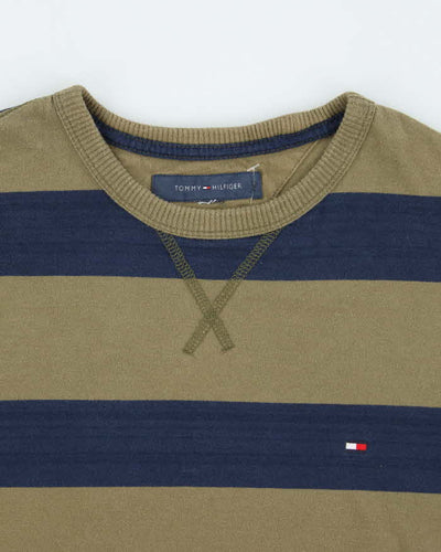 Vintage Y2K Tommy Hilfiger Striped Long-sleeve T-Shirt - L