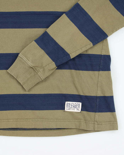Vintage Y2K Tommy Hilfiger Striped Long-sleeve T-Shirt - L