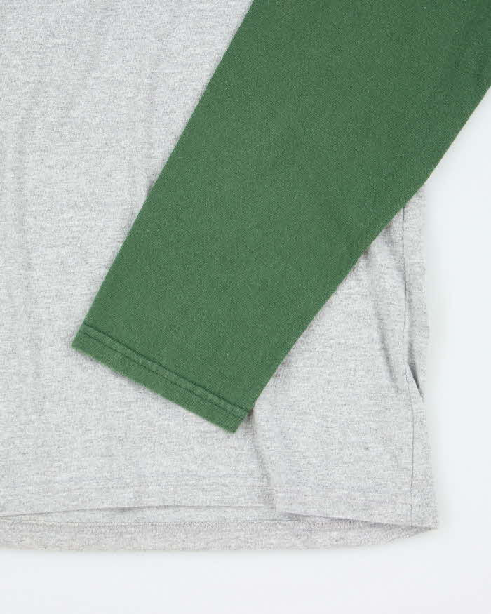 Vintage 2000's Quiksilver Long-sleeved Baseball T-Shirt - M