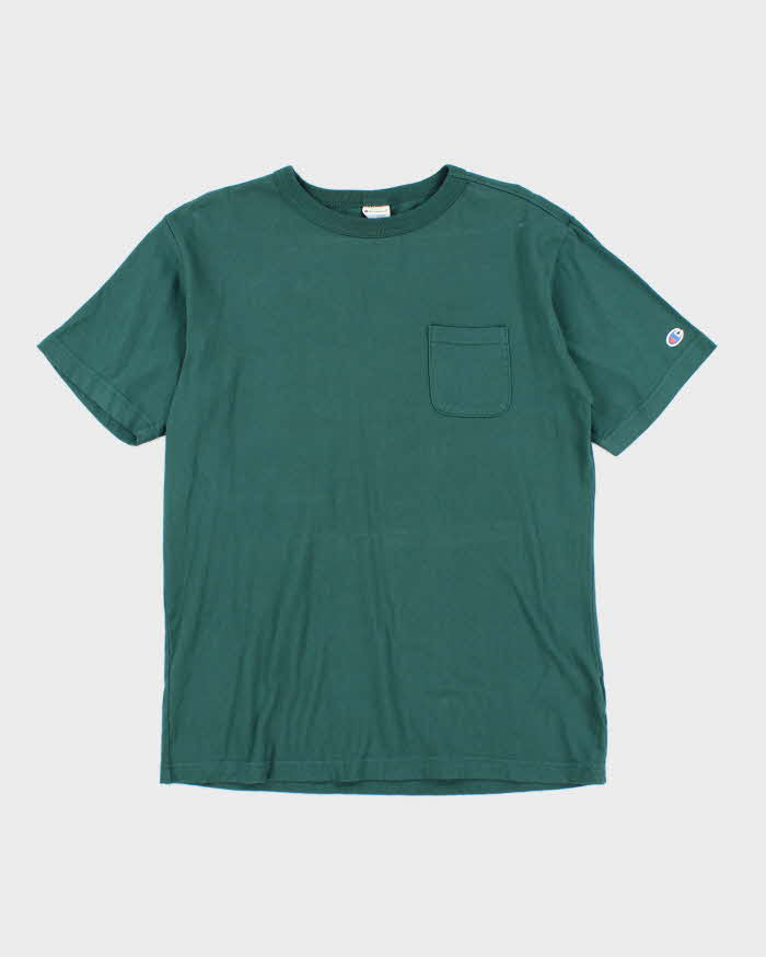 Vintage Y2K Champion Plain Pocket T-Shirt - XL