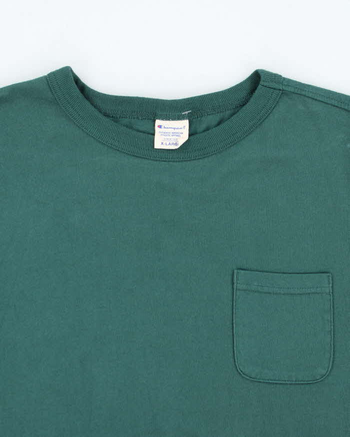 Vintage Y2K Champion Plain Pocket T-Shirt - XL