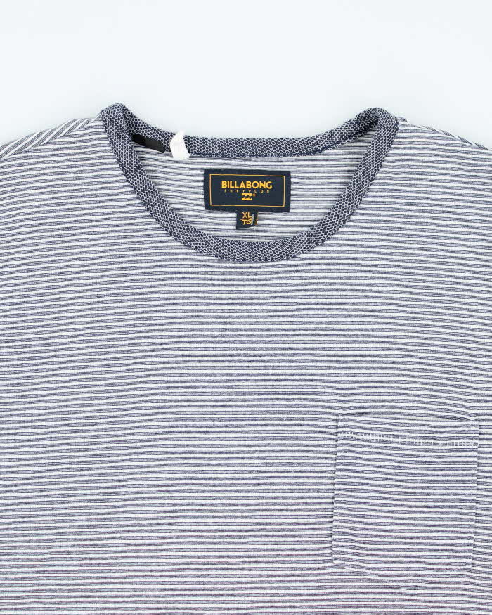 Vintage Billabong Striped Lightweight T-Shirt - XL