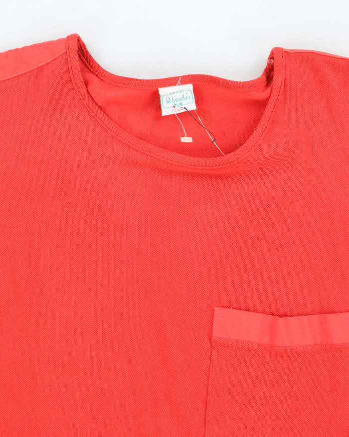 Vintage 80's United Colours of Benneton Single Stitch Pocket T-Shirt - M