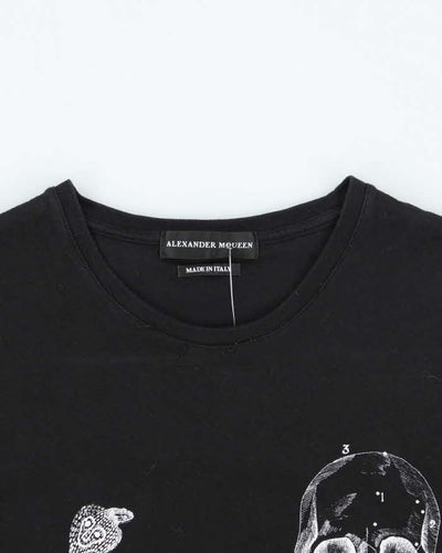 Vintage 2000's Alexander McQueen Skull & Snake Graphic T-Shirt - M