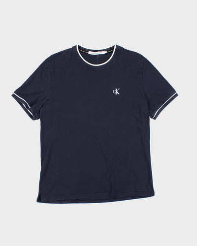 Vintage Y2K Calvin Klein Embroidered Logo T-Shirt - L
