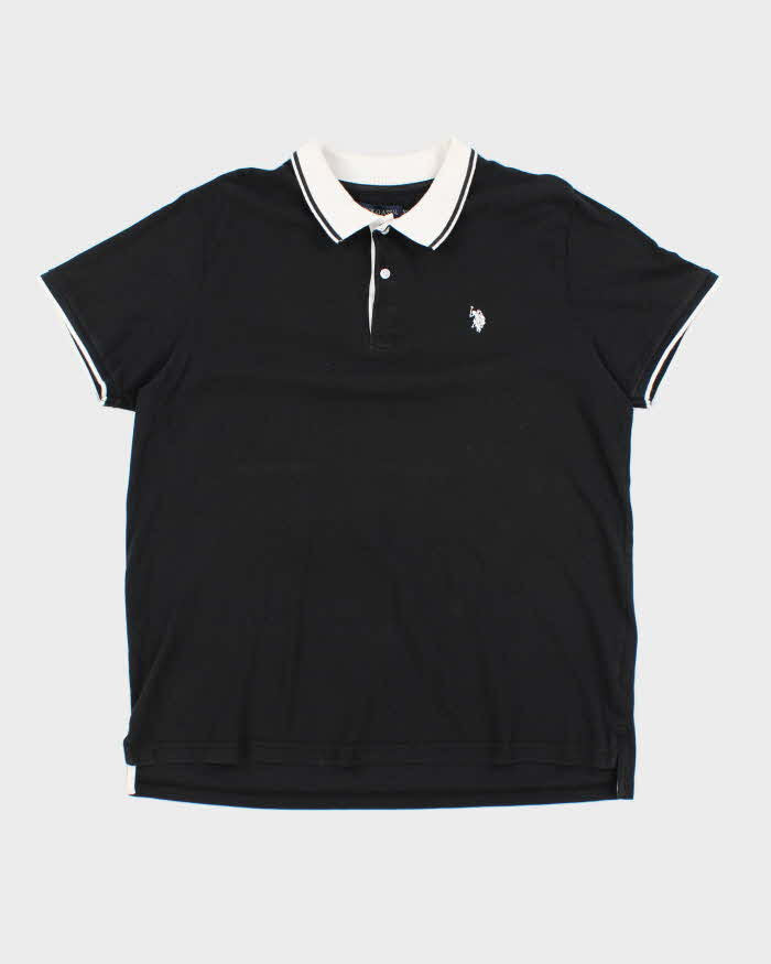 Vintage US POLO Assn Small Embroidered Logo Polo Shirt - XL