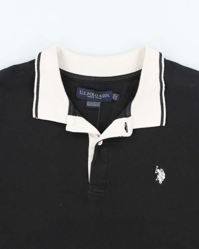 Vintage US POLO Assn Small Embroidered Logo Polo Shirt - XL