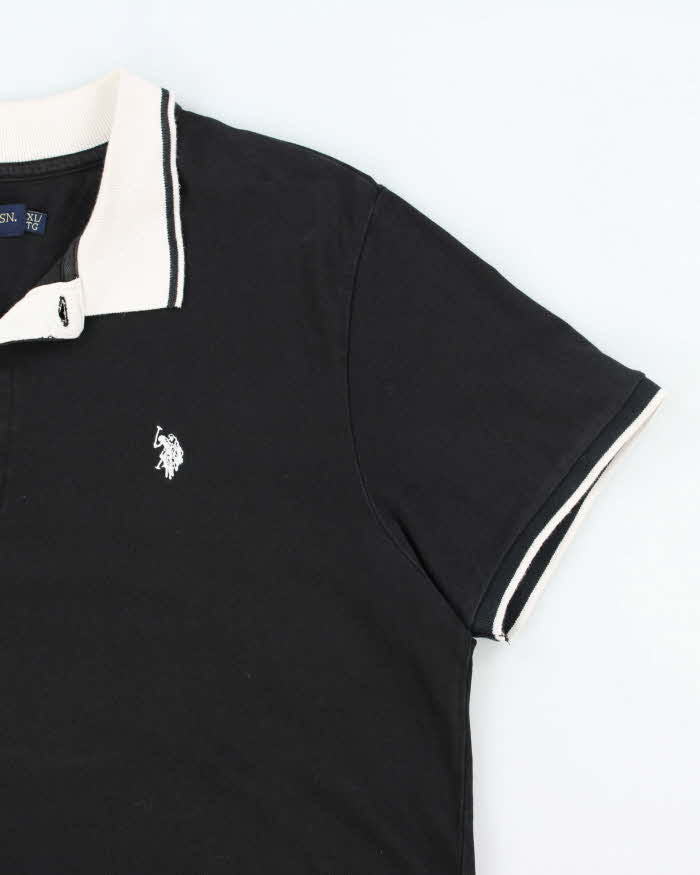 Vintage US POLO Assn Small Embroidered Logo Polo Shirt - XL