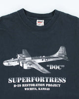 Vintage 90's Superfortress Aeroplane Graphic T-Shirt - L