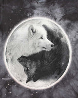 Vintage The Mountain Ying-Yang Wolf T-Shirt - M