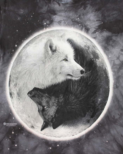 Vintage The Mountain Ying-Yang Wolf T-Shirt - M