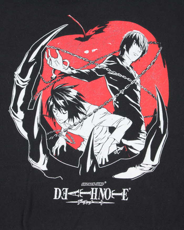 Vintage Death Note Anime Characters Graphic T-Shirt - XL